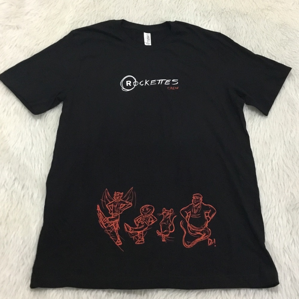 Rockettes crew black t shirt